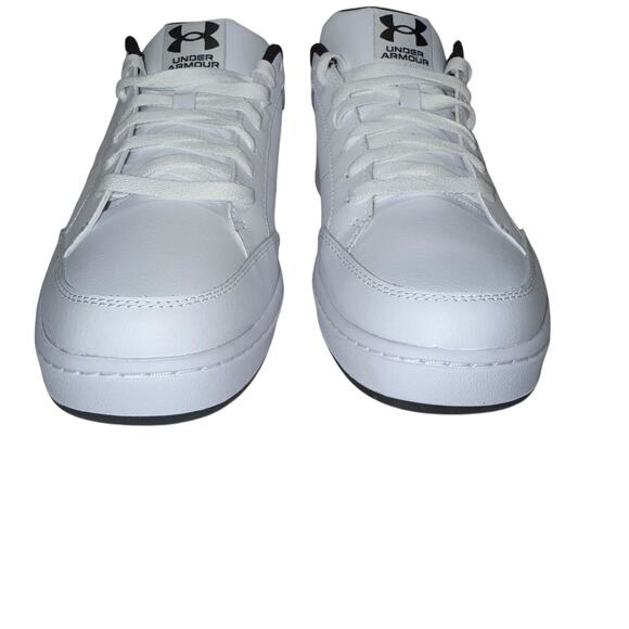 Under Armour UA Official White Men's Leather Sneakers Size/ 10 - Picture 13 of 16